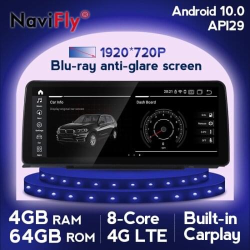 For BMW 3 Series F30 NBT 12.3 inch Android 10 Car Multimedia Player Navigation Qualcomm 8 Core 4+64 4G LTE DSP Carplay