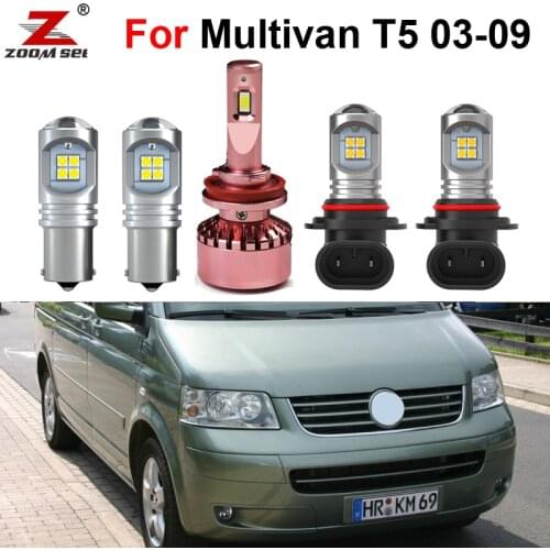Canbus For VW Multivan Caravelle T5 2003-2009 Exterior LED bulb Headlight Turn Signal Brake Reverse Tail Lamp Position light kit