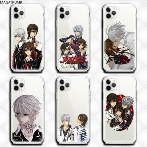 Vampire knight Phone Case clear for iphone 12 11 Pro max mini XS 8 7 6 6S Plus X 5S SE 2020 XR cover