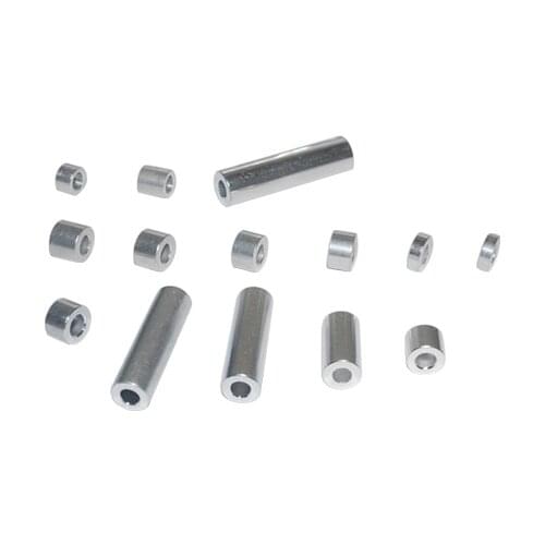 3D printer parts openbuilds isolation column bore 5.1mm diameter 8mm aluminum alloy flat gasket trap 1bag