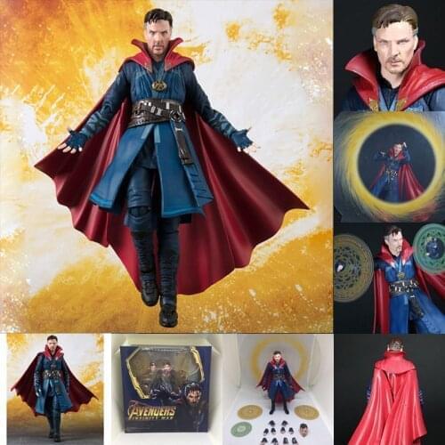SHF Figure Movie Endgame Infinity War Doctor Strange PVC Action Figure Model Toy Doll Gift