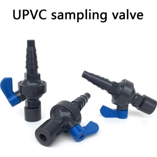 UPVC sampling valve laboratory water intake valve sampling valve acid and alkali resistant plastic reverse osmosis cock valve