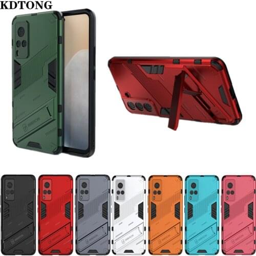 Classic Phone Case for VIVO X60 Pro Plus Y51 2020YD iQOO 7 Neo5 Z3 Magnetic Hidden Bracket Armor Heavy Duty Protect Back Cover