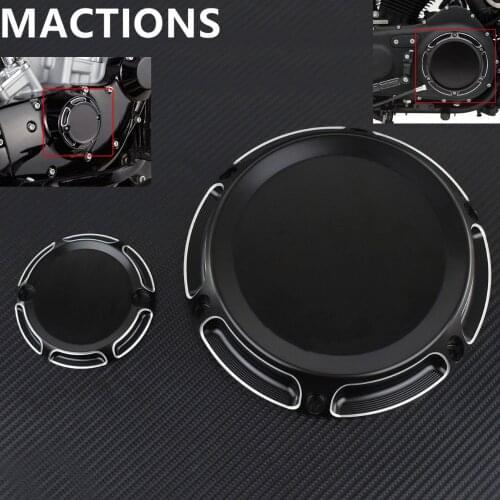 Motorcycle Black Derby Cover Timing 6 Holes Cover For Harley Sportster Iron 883 1200 XL XR 48 72 Custom SpuerLow 2004-2016 2017