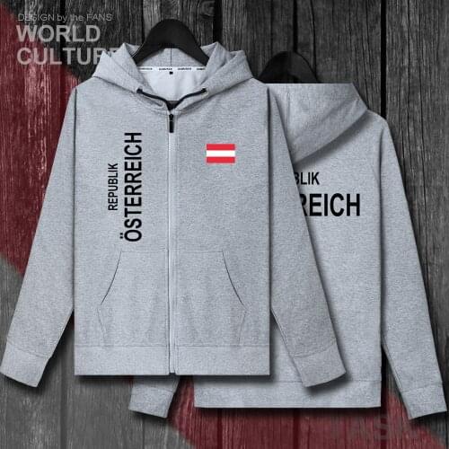 Austria Austrian AT AUT clothes mens fleeces hoodies winter jacket men jackets and coats casual nation country tracksuit 2018