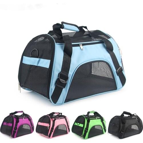 Soft Face Carrying Bag Carrying Pet Bag Dog Cat Carrying Bag Mesh Cage Car Travel Breathable Pet Carrying Bag