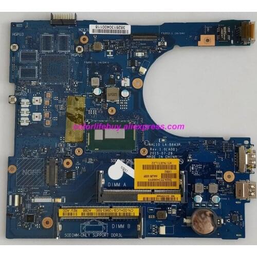 Genuine 0HJC9 00HJC9 CN-00HJC9 AAL10 LA-B843P w i5-4210U CPU Laptop Motherboard for Dell Inspiron 15 5458 5558 5758 Notebook PC
