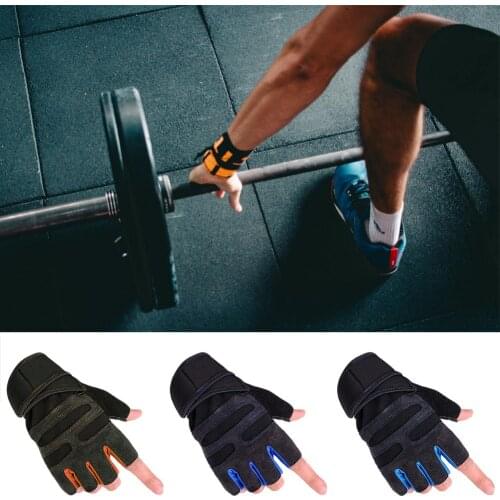 Gym Gloves Heavy weight Sports Dumbbell Weight Lifting Gloves Fitness Breathable Anti-slip Half Finger Protection Unisex Gloves