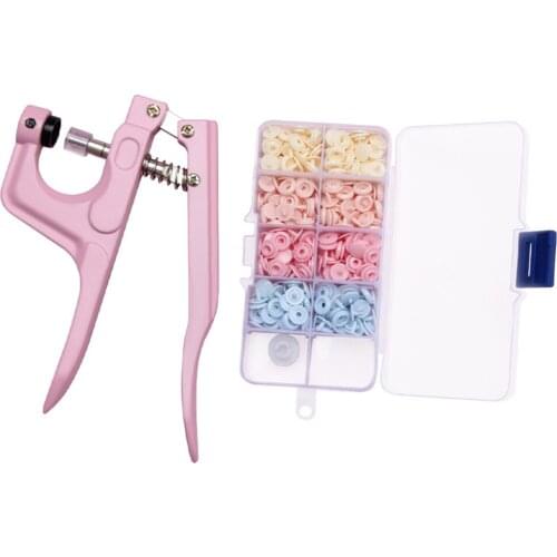 9mm KAM Plastic Snap Buttons with Snaps Pliers Tool Kit Storage Container T5 Resin Plastic Button DIY Sewing Accessories