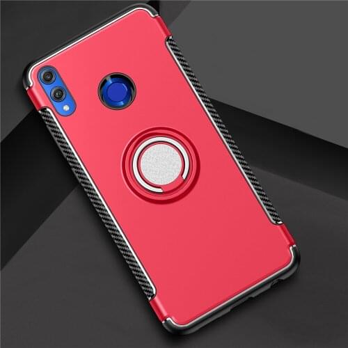 ShockProof Case For Huawei Honor 8X Max 7X Dual Layer Hybrid Anti Knock KickStand Magnet Ring Case For Huawei Honor 8 7 X Max