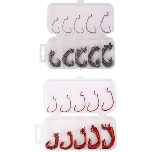 Fishing Gear Wide Belly Crank Hook Fish Hook Soft Bait Hook Boxed Fish Hook 51 Piece Fish hook Boxed Fishing Accessories Fishing