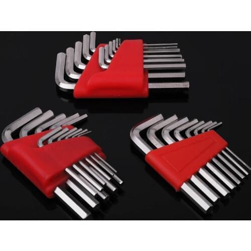 5/8/11 Pcs Allen Wrench Metric Wrench Inch Wrench L Wrench Size Allen Key Short Arm Tool Set Easy To Carry In The Pocket