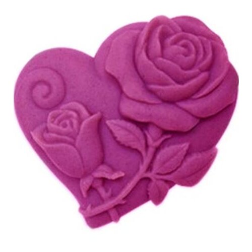 Silicone mold heart rose shape handmade soap candle mold Chocolate Fondant cake mould Baking mold DIY tools