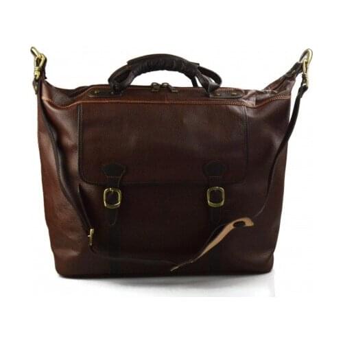 Leather duffle bag brown genuine leather shoulder bag weekender men women travel bag gym bag luggage sport bag duffel bag