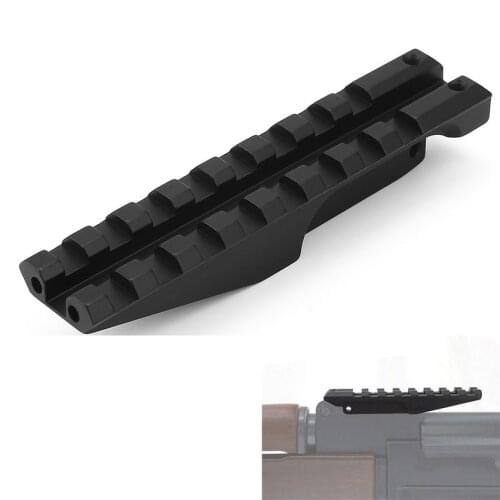 Tactical AK Rear Sight Rail Mount Picatinny Rail 20mm Weaver Fit AK Series Airsoft Gun Rifle for Hunting Shooting VI05008