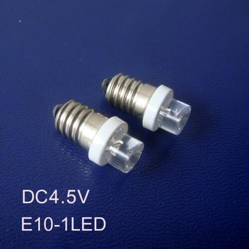 High quality DC4.5V 5V E10 led Signal light, E10 Indicator Light E10 Led Instrument light bulb lamp free shipping 100pcs/lot