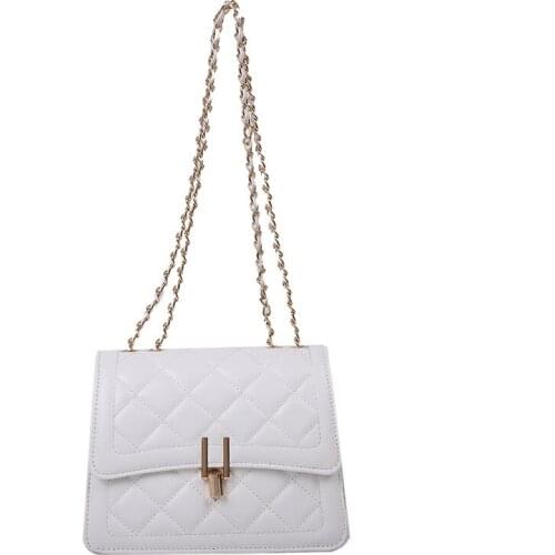 Diamond Lattice Chain Bag 2021 New Fashionable Restore Ancient Ways Small Square Ladys Shoulder Aslant Packages