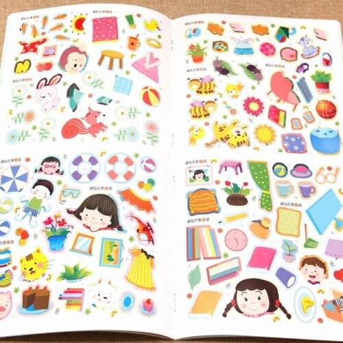 10 Volumes /Set Childrens Early Education Enlightenment Picture Book Baby Sticker Picture Book Childrens Books Complete