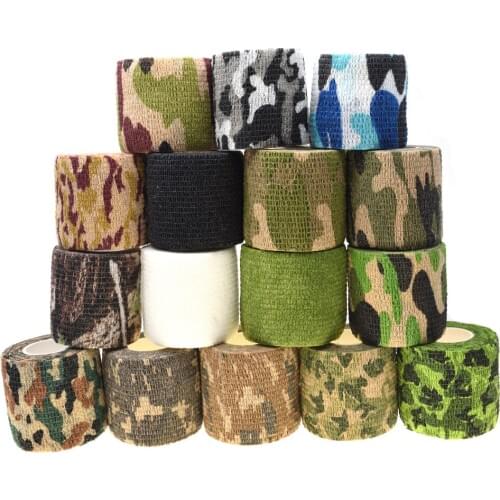100 Roll U Pick 4.5m*5cm Waterproof Outdoor Camo Hiking Camping Hunting Camouflage Stealth Tape Wraps