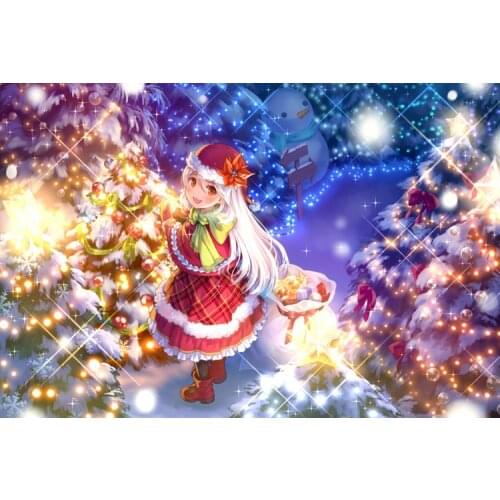 1000 pieces wood Christmas tree girl The wooden puzzle ersion jigsaw puzzle white card adult childrens educational toys