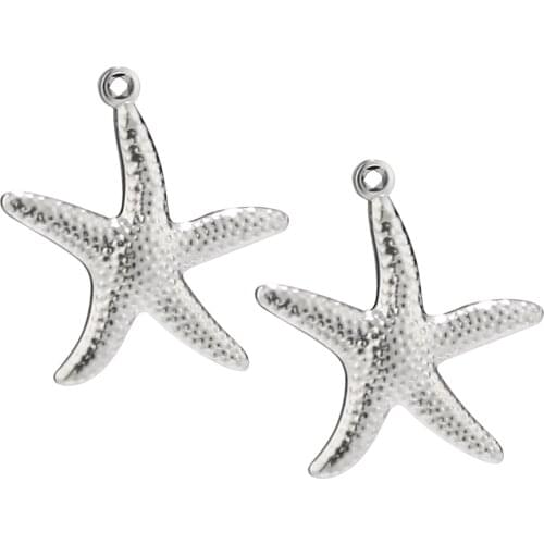 20pcs/lot Starfish Pendant Charm Sea Shore Shell Life Fine Jewelry finding for necklace bracelet