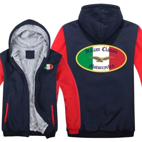 2021 Italian Classic Motorcycles Moto Guzzi Hoodies Winter Hoodie Men Thicken Wool Warm Moto Guzzi Sweatshirt
