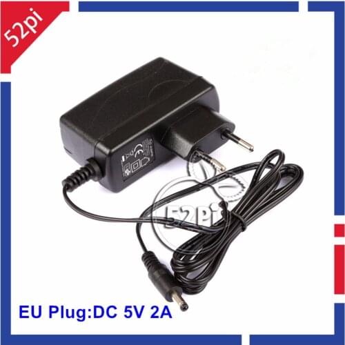 Banana Pi 5V 2A EU Plug Power Adapter AC/DC Power Supply for Banana BPI-M2, BPI-M2+, BPI-M64 and BPI-M2 Ultra