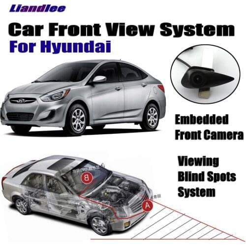 Car Front View Logo Embedded Camera For Hyundai Accent Tucson Front CAM Full HD CCD Elantra Cigarette Lighter Accessories