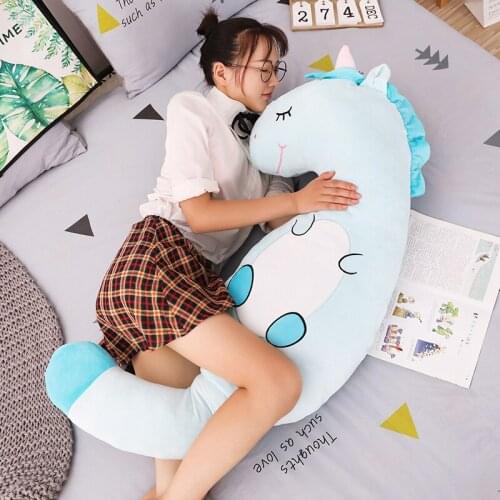 Childrens Large Animal Pillow and Sleeping plush toy Soft Stuffed Unicorn dinosaur pig Cushion Doll Gift