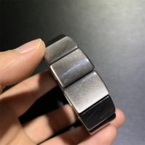 Natural obsidian stone beads bracelet natural gem stone jewelry bangle for woman for gift wholesale