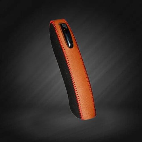 Car Hand Brake Covers Top Layer Leather Case for Buick Envision Handbrake Grips Cover Auto Genuine Leather Handbrake