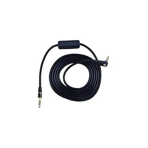 DHL free.50pcs. 120cm 4FT Male to Male OFC Extension black Audio cable AUX Cable with MIC. for STUD1O