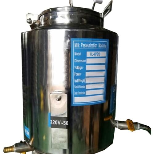 10L Horizontal Household Stainless Steel Pasteurizer Pasteurization Machine 4500W 220V HL-MPS-ZHB