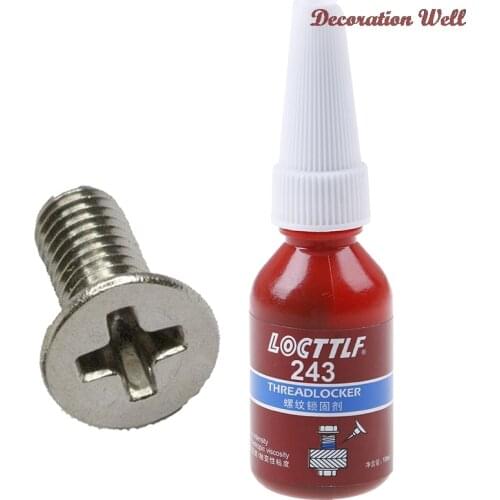 Hot 10ml Screw Glue Thread Locking Agent Anaerobic Adhesive 243 Glue Oil Resistance Fast Curing Hot Sale New Arrival