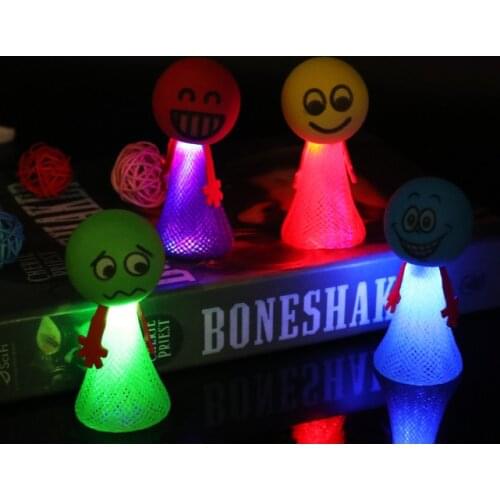 Creative Novelty Squeeze Plastic Funny Large Cute Cartoon Bouncing Elf Expression Doll Child Gift Children Creative Fun Gift Toy