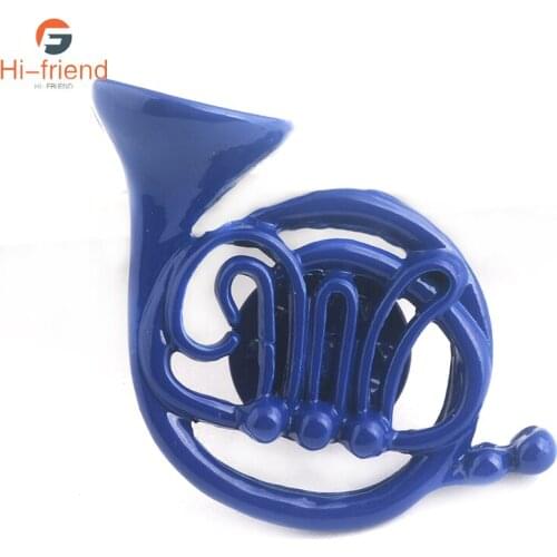 Movie How I Met Your Mother Brooch Blue Small Horn Enamel Metal Key Ring for Kids Couple Pendant Jewelry