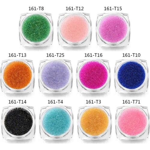 Mtssii Caviar Beads Crystal Tiny Rhinestones For Manicure Glass Balls Microbead For Nail Decorations DIY Charms Nail Art Decor
