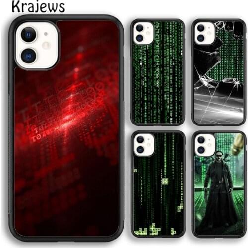 Krajews Movie The Matrix Soft Phone Case Cover For iPhone 5s SE 6s 7 8 plus X XR XS 11 12 pro max Samsung Galaxy S8 S9 S10 Plus