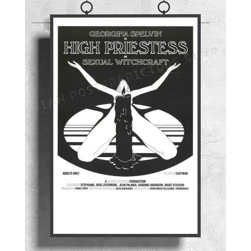 NJ793 HIGH PRIESTESS OF SEXUAL WITCHCRAFT Movie XXX Sex Exploitation Wall Sticker Silk Poster Art Home Decoration