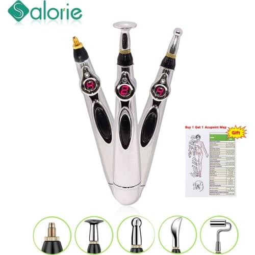 New!! Electronic Acupuncture Pen Electric Meridians Laser Therapy Heal Massage Gun Pen Meridian Energy Pen Pain Relief