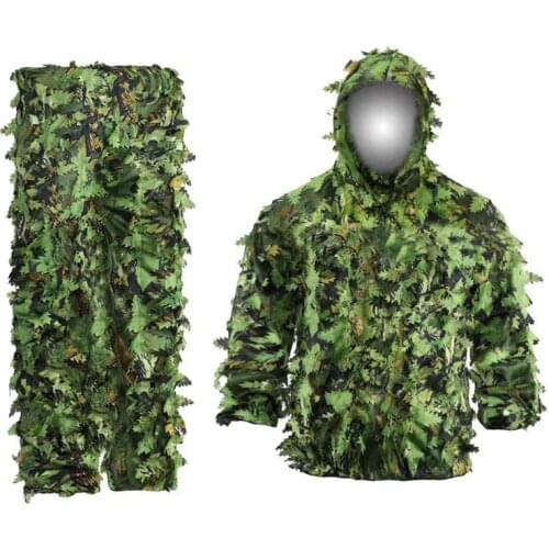 TPRPST invisibility camouflage suit clothes ghillie suit hunter sniper airsoft 3d leaf military hunting clothing men woman