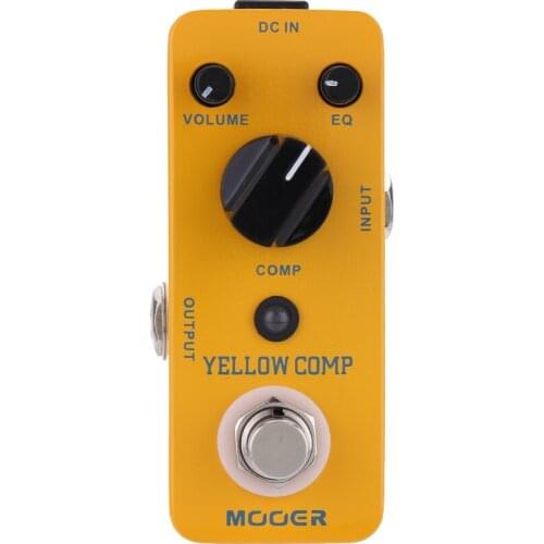 Mooer Yellow Comp Micro Mini Optical Compressor Effect Pedal for Electric Guitar True Bypass