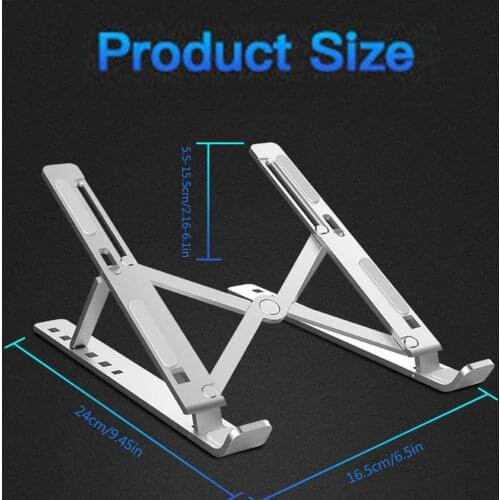 Laptop Stand Aluminum Alloy Metal Adjustable Tablet Holder Strong Bearing Capacity Anti - slip