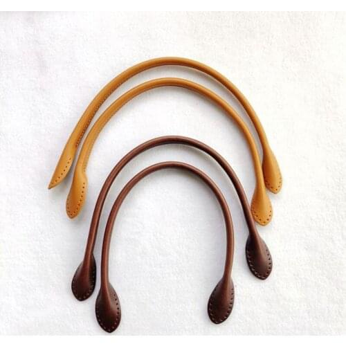 40CM Genuine Leather Handles Durable Shoulder Bags Detachable Belt Women Handle Strap DIY Handmade Replacement Handbag Buckles