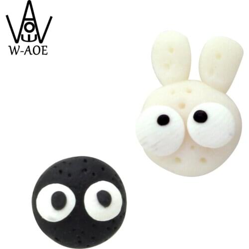 TTPAIAI 30 Brand DIY Handmade Polymer Clay Briquette Rabbit Earrings For Women Kids Fashion Girl Stud Earrings Jewelry Best Gift