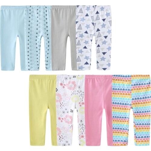 2020 3/4PCS/LOT 0-12M Newborn Baby Pants Spring Autumn Summer Winter Cotton Infant Pants Cartoon Baby Gril Pants Baby Boy Pants