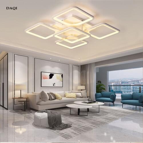 LED Ceiling Lamp Living Room Chandelier Bedroom Ceiling Lights Modern White LED Chandelier Factory Direct Lighting Fixtures