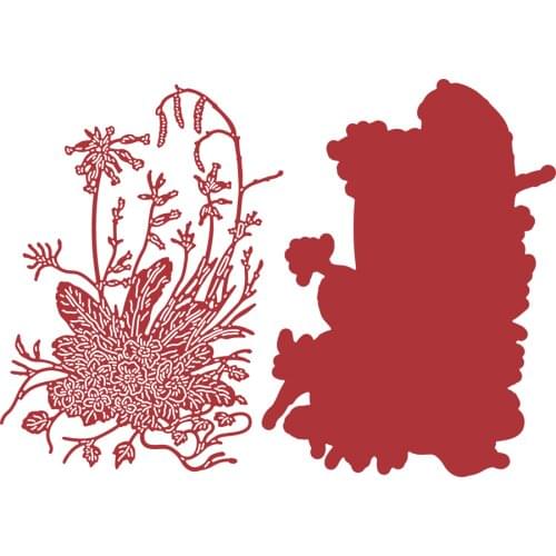 Lightly Shaded Flowers Metal Cutting Dies Scrapbook Diary Decoration Stencil Embossing Template DIY Greeting Card Handmade 2021