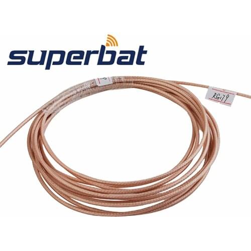 Superbat RF Coaxial Cable Adapter Connector M17/94-RG179 / 50 feet Coax Cable