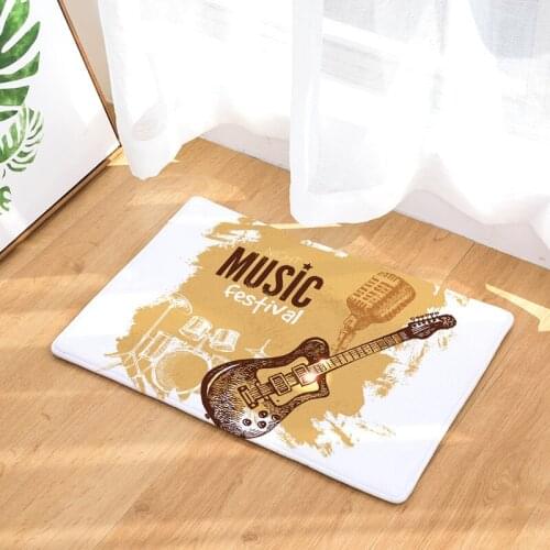 Modern Geometric Flowers Floor Mats Living Rooms Anti-slip Carpet for Bedroom Kitchen Bathroom Rug Welcome Mats for Front Door